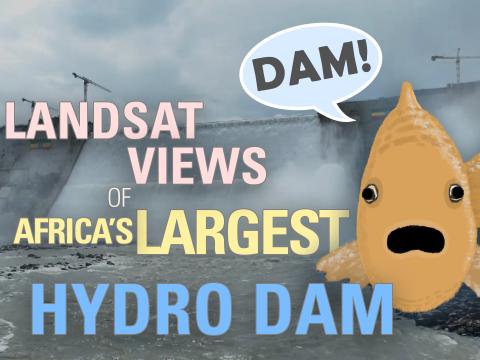 Landsat Views of Africa's Largest Hydro Dam