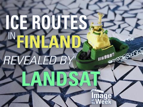 Ice Routes in Finland Revealed by Landsat