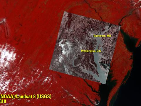 GOES-16 and Landsat 8