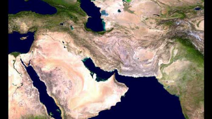 Western Asia and a small amount of surrounding areas.